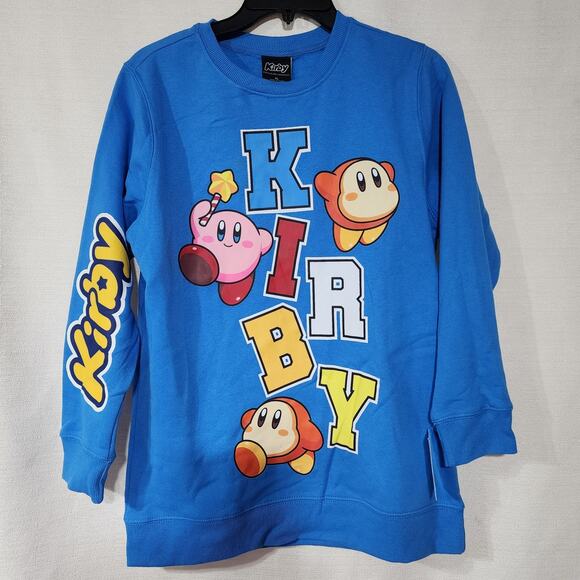 Kirby Tops - Kirby women's blue sweatshirt XL